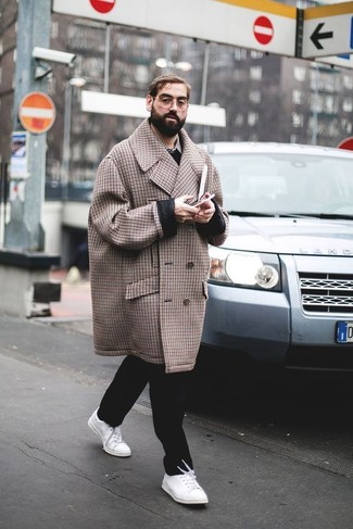 Braunen Mantel mit Karomuster kombinieren – 29 Herren Outfits