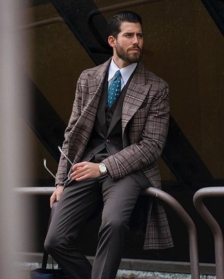 Braunen Mantel mit Karomuster kombinieren – 29 Herren Outfits