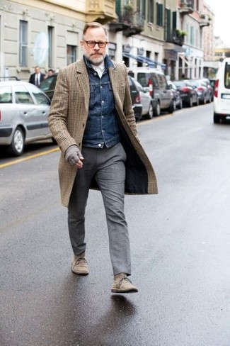 Braunen Mantel mit Karomuster kombinieren – 29 Herren Outfits