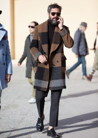 Braunen Mantel mit Karomuster kombinieren – 29 Herren Outfits