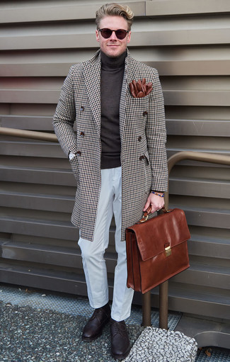 Braunen Mantel mit Karomuster kombinieren – 29 Herren Outfits