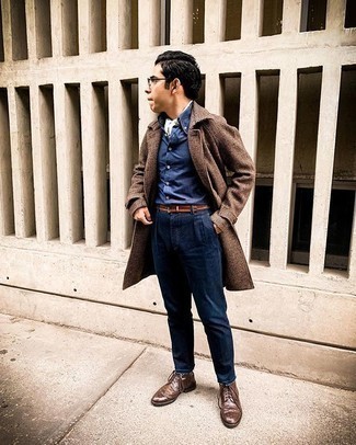 Braunen Mantel mit Karomuster kombinieren – 29 Herren Outfits