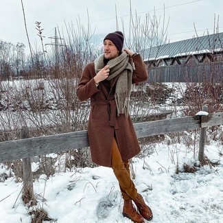 Braunen Mantel mit Karomuster kombinieren – 29 Herren Outfits