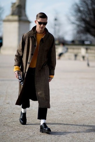 Braunen Mantel mit Karomuster kombinieren – 29 Herren Outfits