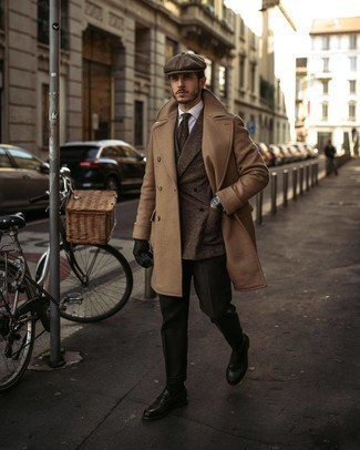 Braunes Wollzweireiher-sakko mit Karomuster kombinieren – 13 Herren Outfits