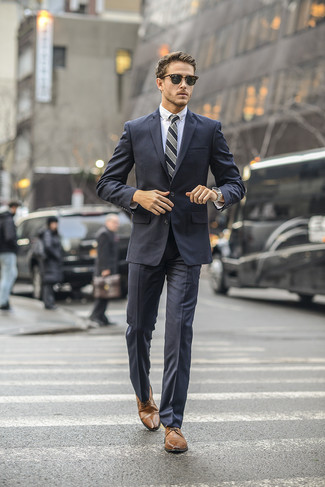Welche Anzüge mit brauner Derby Schuhe zu tragen – 344 Herren Outfits