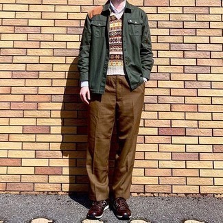 Welche Shirtjacken mit brauner Anzughose zu tragen – 43 Herren Outfits