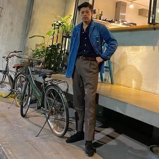 Welche Shirtjacken mit brauner Anzughose zu tragen – 43 Herren Outfits