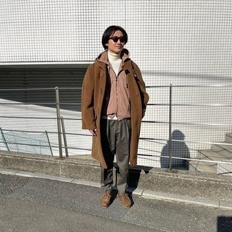 Braunen Düffelmantel kombinieren – 37 Herren Outfits