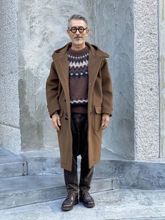 Braunen Düffelmantel kombinieren – 37 Herren Outfits