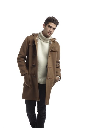 Braunen Düffelmantel kombinieren – 37 Herren Outfits