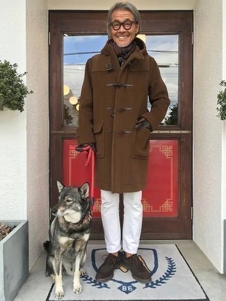 Braunen Düffelmantel kombinieren – 37 Herren Outfits