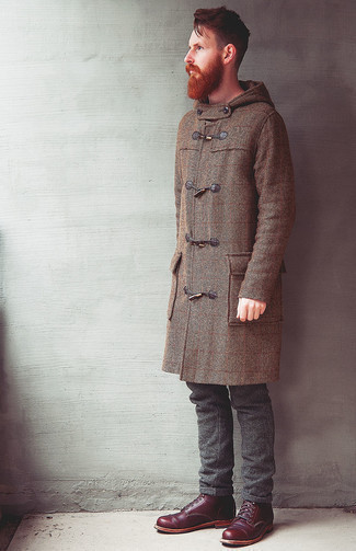 Braunen Düffelmantel kombinieren – 37 Herren Outfits