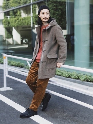 Braunen Düffelmantel kombinieren – 37 Herren Outfits