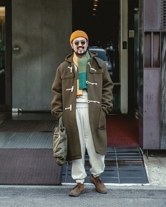 Braunen Düffelmantel kombinieren – 37 Herren Outfits