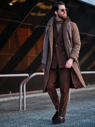 Braunen Strick Rollkragenpullover kombinieren – 26 Herren Outfits kalt Wetter
