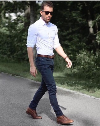 Braunen Ledergürtel kombinieren – 2000+ Herren Outfits