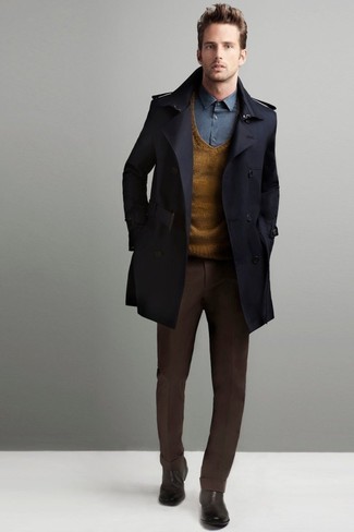 Braune Chelsea Boots aus Leder kombinieren – 1086+ Herren Outfits