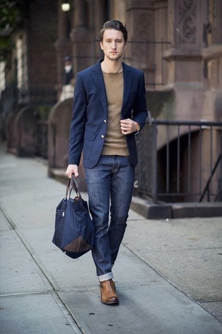 Braune Chelsea Boots aus Leder kombinieren – 1086+ Herren Outfits