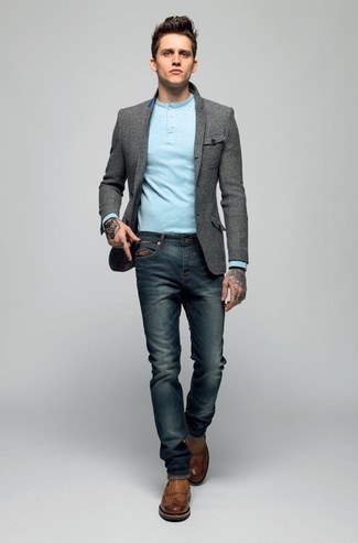 Braune Chelsea Boots aus Leder kombinieren – 1086+ Herren Outfits