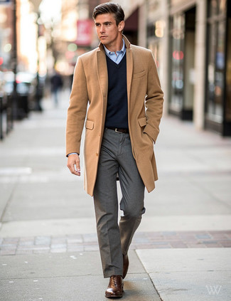 Welche Pullunder mit brauner Oxford Schuhe zu tragen – 32 Herren Outfits