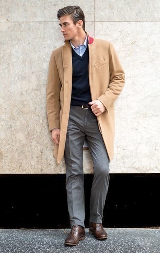 Welche Pullunder mit brauner Oxford Schuhe zu tragen – 32 Herren Outfits