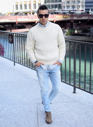 Braune Wildlederstiefel kombinieren – 969+ Frühling Herren Outfits