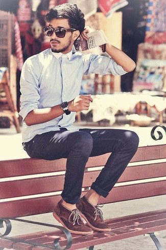 Braune Wildlederstiefel kombinieren – 114 Sommer Herren Outfits