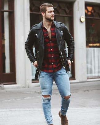 Braune Wildlederstiefel kombinieren – 969+ Frühling Herren Outfits