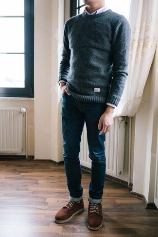 Braune Wildlederstiefel kombinieren – 969+ Frühling Herren Outfits