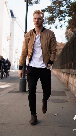 Braune Wildlederstiefel kombinieren – 969+ Frühling Herren Outfits