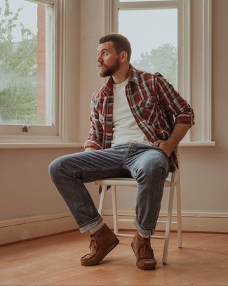 Braune Wildlederstiefel kombinieren – 969+ Frühling Herren Outfits