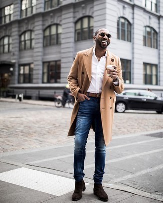 Braune Wildlederstiefel kombinieren – 969+ Frühling Herren Outfits