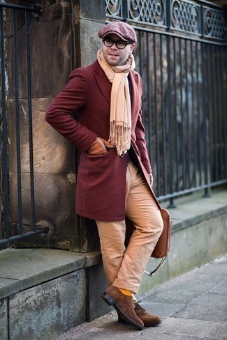Braune Wildleder Brogues kombinieren – 1 Winter Herren Outfits