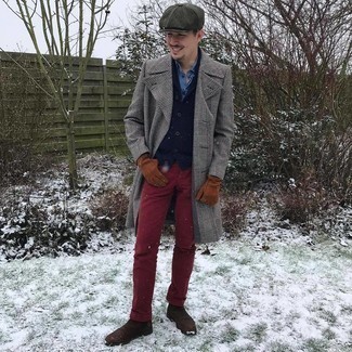 Braune Wildlederhandschuhe kombinieren – 43 Herren Outfits