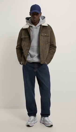 Braune Shirtjacke aus Wildleder kombinieren – 212 Herren Outfits