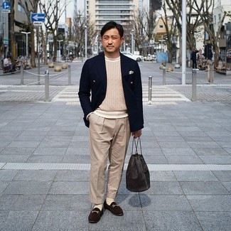 Braune Shopper Tasche aus Wildleder kombinieren – 21 Herren Outfits