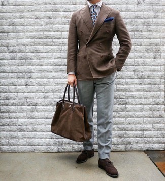 Braune Shopper Tasche aus Wildleder kombinieren – 21 Herren Outfits