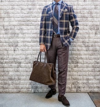 Braune Shopper Tasche aus Wildleder kombinieren – 21 Herren Outfits