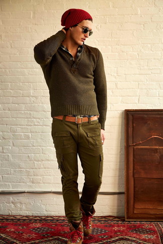 Braune Wildlederarbeitsstiefel kombinieren – 62 Herren Outfits
