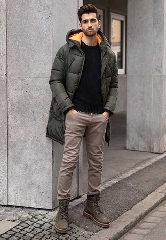 Braune Wildlederarbeitsstiefel kombinieren – 62 Herren Outfits
