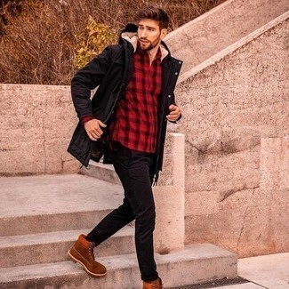 Braune Wildlederarbeitsstiefel kombinieren – 62 Herren Outfits