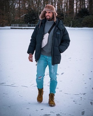 Braune Wildlederarbeitsstiefel kombinieren – 62 Herren Outfits