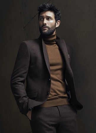 Braunen Rollkragenpullover kombinieren – 554+ Herren Outfits