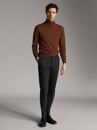 Braunen Rollkragenpullover kombinieren – 554+ Herren Outfits