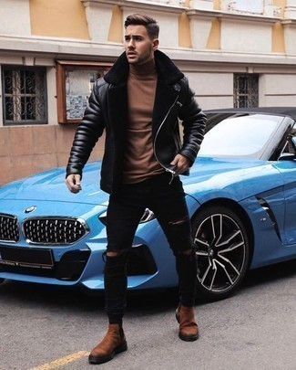 Braunen Rollkragenpullover kombinieren – 554+ Herren Outfits