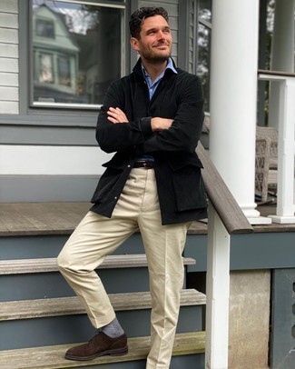 Braunen geflochtenen Segeltuchgürtel kombinieren – 15 Herren Outfits