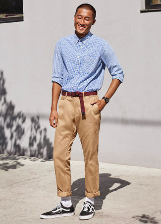 Dunkelroten Gürtel kombinieren – 167 Herren Outfits