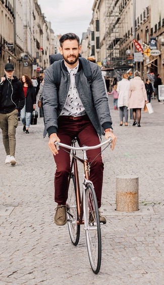Dunkelroten Gürtel kombinieren – 167 Herren Outfits