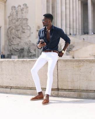 Dunkelroten Gürtel kombinieren – 167 Herren Outfits